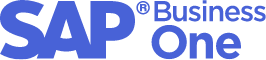 Logotipo do SAP Business One, parceira estratégica da Loovi Seguros, promovendo soluções tecnológicas no mercado de seguros digitais.